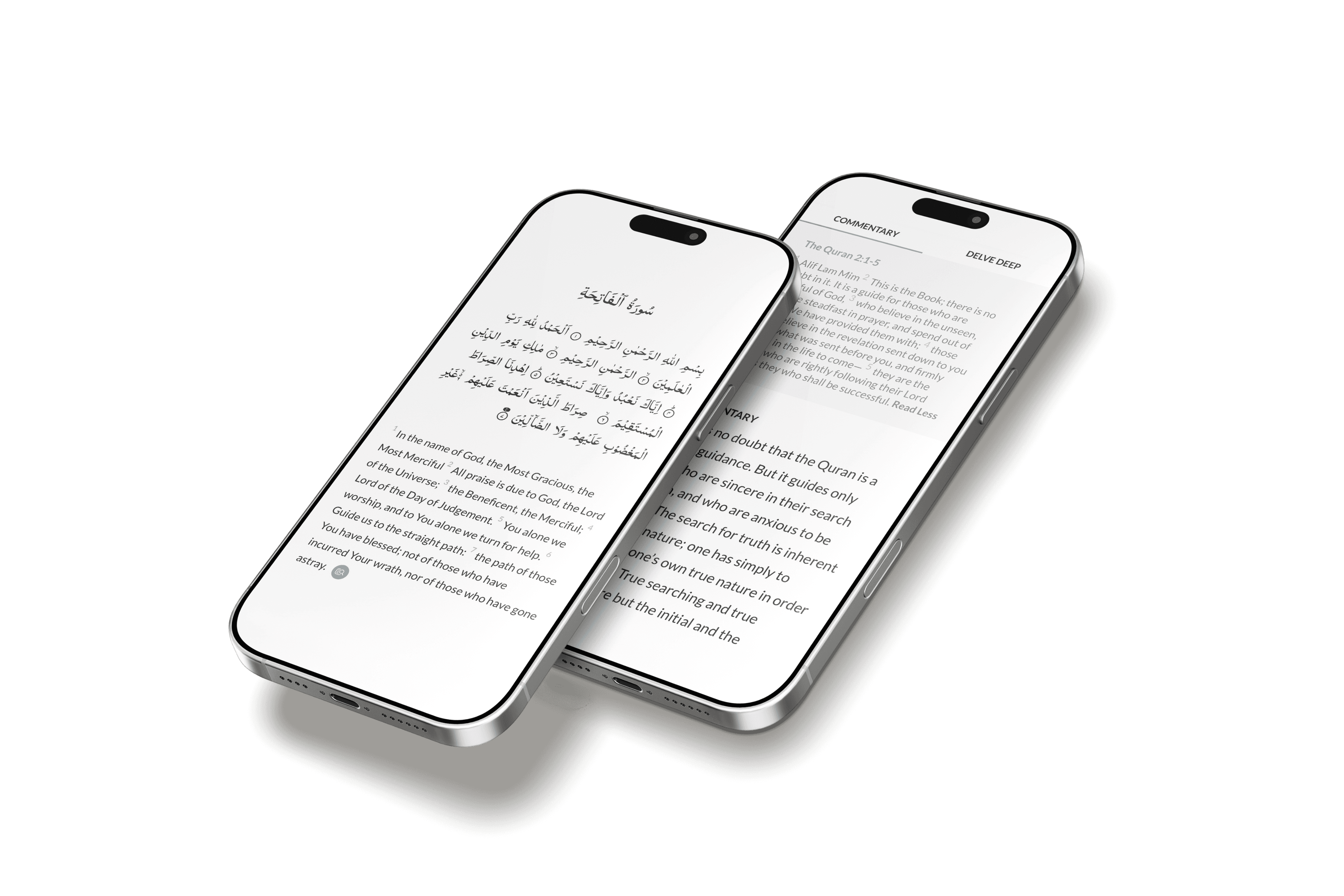 Apply Quran dual phone mockup