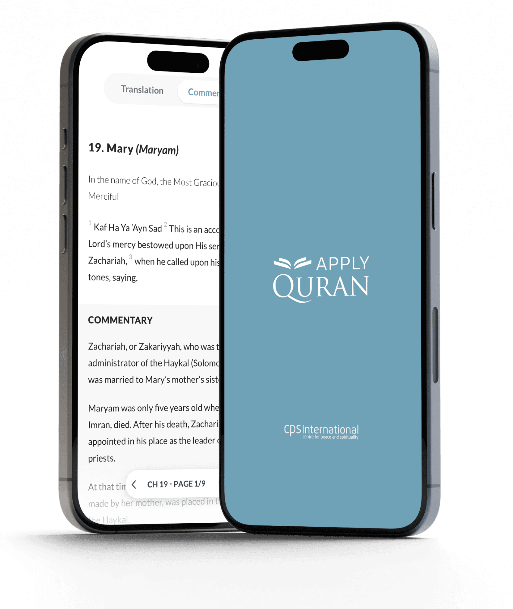 Apply Quran app mockup